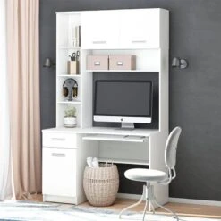 Bureau Ordinateur Crossline Blanc 13 Bureau Ordinateur Crossline Blanc -Promos Meubles Boutique c3368586836d4934a711a3f8c6f9e485