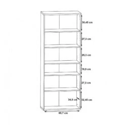 Meuble à Chaussures 2 Portes Béton CLASS -Promos Meubles Boutique c5acb0a97373448e887e972453d8a828