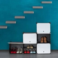 Étagère à Chaussures Blanc Et Noir 16 Étagère à Chaussures Blanc Et Noir -Promos Meubles Boutique c6e7a7c80b9347a09da9d02f9da27fc3