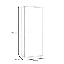 Meuble à Chaussures 2 Portes Béton CLASS -Promos Meubles Boutique c721029ddc074168a8bb6a2c0126525e