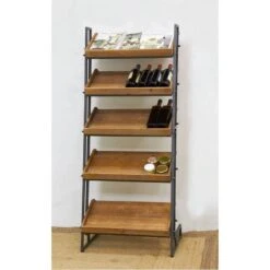 Etagère à Chaussures En Pin Et Métal -Promos Meubles Boutique c72ab104379b41d99bb5903ce72331ae