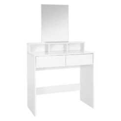 Coiffeuse + Miroir 80x40x140cm Blanc -Promos Meubles Boutique c804831db4d642fd8c4507eeea8f0f2e