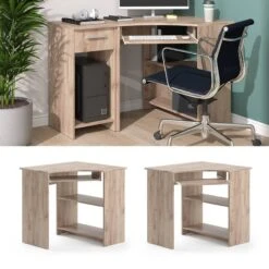 Bureau Ordinateur D'angle Odin Sonoma -Promos Meubles Boutique cc79a03514be49599ce122b563250524