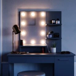 Coiffeuse Julia Avec Tabouret Et LED 31 Coiffeuse Julia Avec Tabouret Et LED -Promos Meubles Boutique cd371267781e48aeb77d360747184dd4