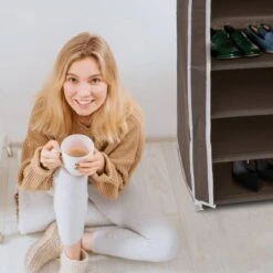 1xArmoire à Chaussures En Tissu Pliante -Promos Meubles Boutique cfbbdd4e12f54507980f5c0f2fb61e3c