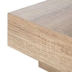 Table Basse Emblaze -Promos Meubles Boutique couchtisch emblaze hochglanz weiss eiche sonoma dekor 1187766