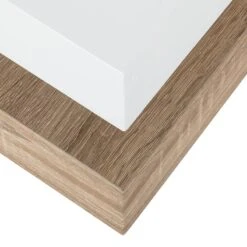 Table Basse Emblaze -Promos Meubles Boutique couchtisch emblaze hochglanz weiss eiche sonoma dekor 1187770