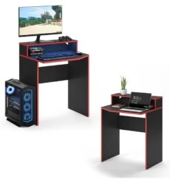 Bureau Ordinateur Kron Noir/rouge Court 13 Bureau Ordinateur Kron Noir/rouge Court -Promos Meubles Boutique d64be5f603644113ba18071895425196.cropped 41 19 932 981.processed