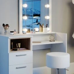 Coiffeuse Beatrice Blanc/sonoma (3 él.) 10 Coiffeuse Beatrice Blanc/sonoma (3 él.) -Promos Meubles Boutique d690d02a1f444f3fbefe40c8d1271f36