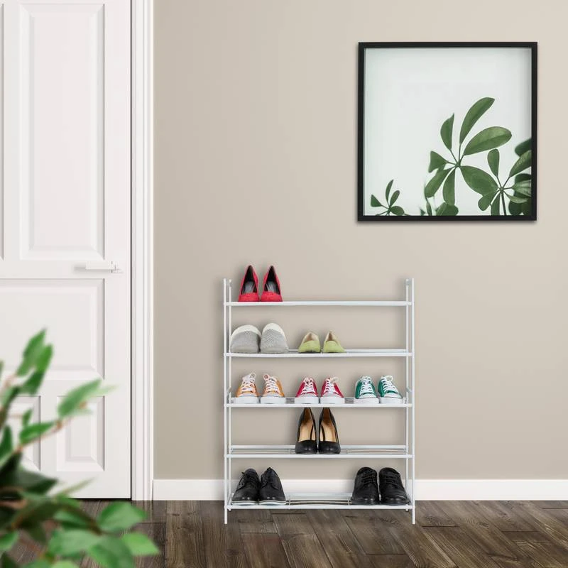 Étagère à Chaussures En Métal 5 Niveaux 4 Étagère à Chaussures En Métal 5 Niveaux – Image 2
