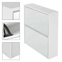 Armoire à Chaussures 63x17x67 Cm Blanc -Promos Meubles Boutique d97d62c2284a468c91d2bada17bb158e
