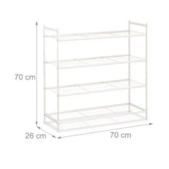 Étagère à Chaussures Empilable 4 Niveaux -Promos Meubles Boutique d9ae50e1358e4691b4d20f1ab20dbeca