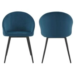 Chaises Vintage Velours (lot De 2) 14 Chaises Vintage Velours (lot De 2) -Promos Meubles Boutique daee4a71a979450e8c65f36972c0833f