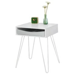 Table De Chevet Table D'Appoint FBT82-W