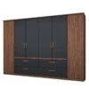 Armoire à Portes Battantes Bernau -Promos Meubles Boutique drehtuerenschrank bernau graumetallic 271 cm 6 tuerig 3748000