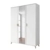 Armoire à Portes Battantes Falun -Promos Meubles Boutique drehtuerenschrank falun alpinweiss esche coimbra 136 cm 3 tuerig mit spiegeltuer en 4756776