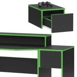Bureau Ordinateur Kron Noir/vert Set 2 14 Bureau Ordinateur Kron Noir/vert Set 2 -Promos Meubles Boutique e2a5021b9f634d28a87e5ca5e11dc217