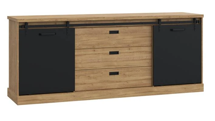 Buffet 214cm 2 Portes Coulissantes FARM 3 Buffet 214cm 2 Portes Coulissantes FARM