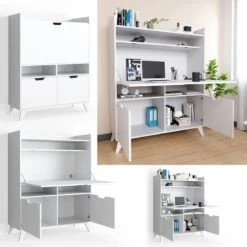 Secrétaire Berdi Blanc -Promos Meubles Boutique e5cbf3f7696b4c8eaee95c1346904573