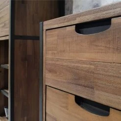 Buffet 170cm 3 Tiroirs 2 Portes Acacia -Promos Meubles Boutique e61bbc0f9dcd49a3a44c57d1be66d106