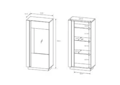 Armoire Vitrine ARCO 72 LED -Promos Meubles Boutique e7c52cc675484bcdb1ff31b8a1548481