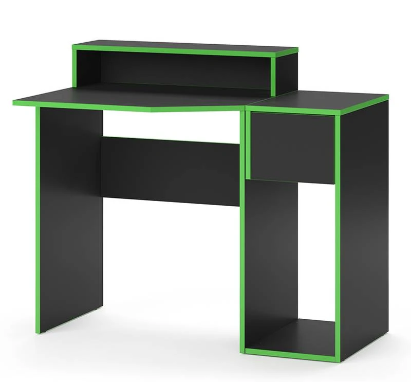 Bureau Ordinateur Kron Noir/Vert Set 7 3 Bureau Ordinateur Kron Noir/Vert Set 7