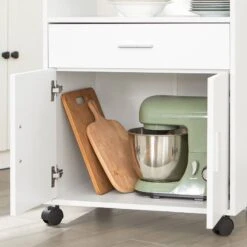 Desserte Micro-onde à Roulettes FSB09-W 19 Desserte Micro-onde à Roulettes FSB09-W -Promos Meubles Boutique eb6f93f5d3774c5fb6b10423984443da