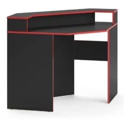 Bureau D'angle Kron Noir/rouge