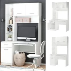 Bureau Ordinateur Crossline Blanc 12 Bureau Ordinateur Crossline Blanc -Promos Meubles Boutique ecd5ee3c88734281b1d2b06b8a7528b3