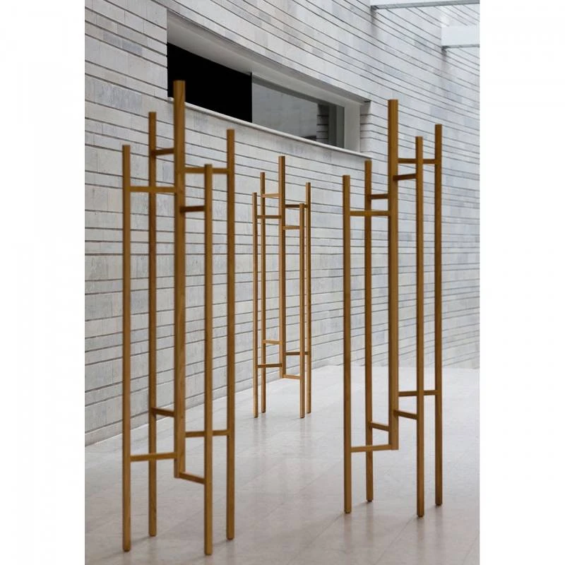 Porte-manteaux Design Bois Massif Gris 10 Porte-manteaux Design Bois Massif Gris – Image 8