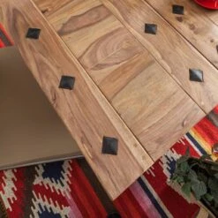 Table Bombay (avec Rallonges) -Promos Meubles Boutique esstisch bombay i mit ansteckplatten sheesham massiv natur 3469385