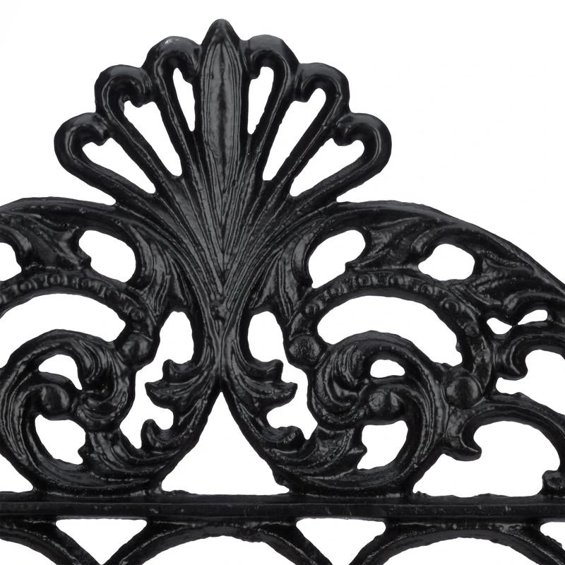 2x Porte-manteau Mural En Fonte Noir 9 2x Porte-manteau Mural En Fonte Noir – Image 7