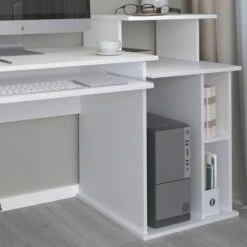 Bureau Ordinateur Jan Blanc -Promos Meubles Boutique f0d3880f9d6d459e9e9a6daabfab5c75
