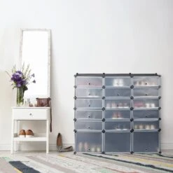 Meuble à Chaussures 18 Compartiments -Promos Meubles Boutique f22aedf7199846ba9a8c47c49e372ec6