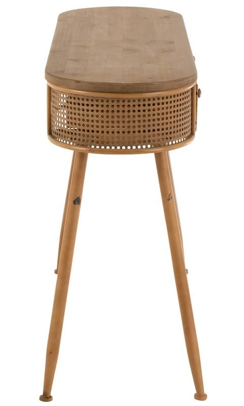 Console 2 Tiroirs Métal/bois Marron 6 Console 2 Tiroirs Métal/bois Marron – Image 4