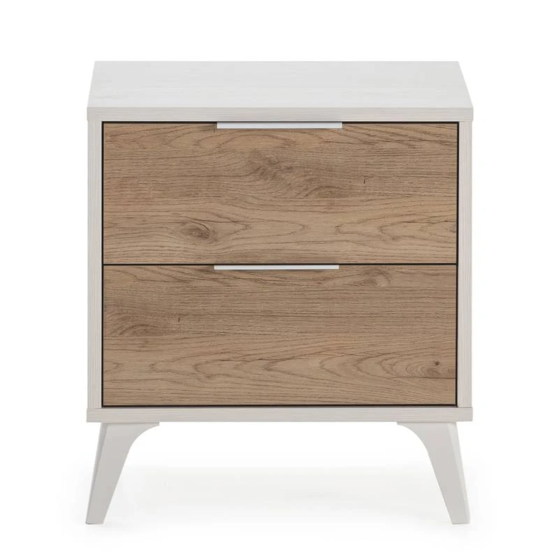 Table Chevet Koln 2 Tiroirs, Noire/Bois 12 Table Chevet Koln 2 Tiroirs, Noire/Bois – Image 10