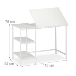 Bureau Inclinable Avec 3 étagères -Promos Meubles Boutique f4a4b4caab6b4b8986f6fac8e5be8576