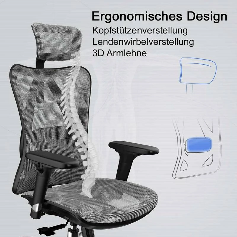 Chaise De Bureau SIHOO-J87 5 Chaise De Bureau SIHOO-J87 – Image 3