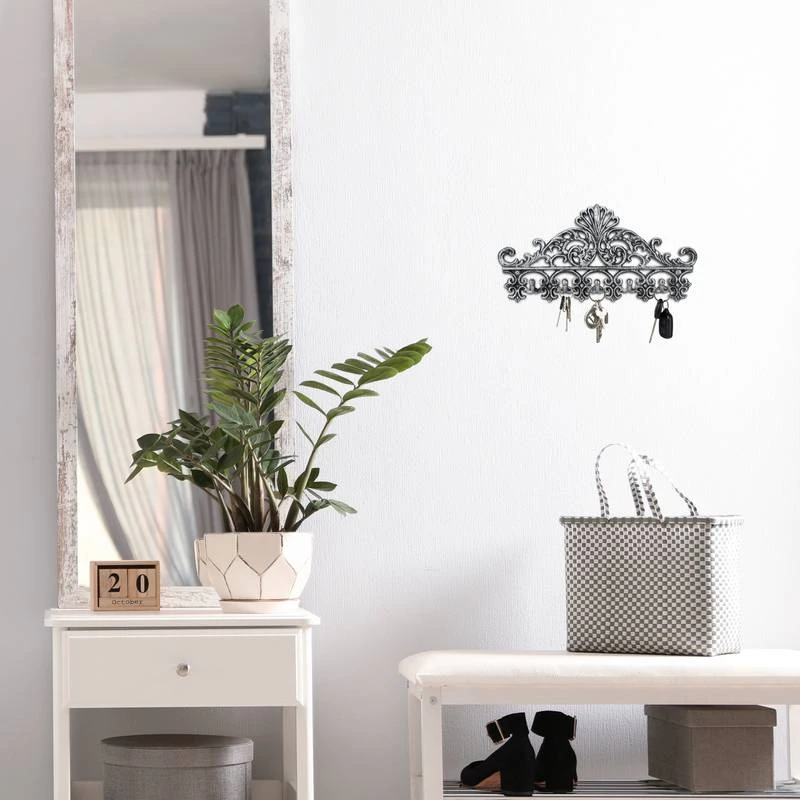 2x Porte-manteau Mural En Fonte Noir 12 2x Porte-manteau Mural En Fonte Noir – Image 10