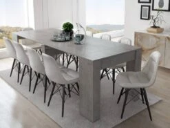 Console Extensible à 237cm CIMENT -Promos Meubles Boutique fcf6266e5b3140b0abc39d07e6d16e7c