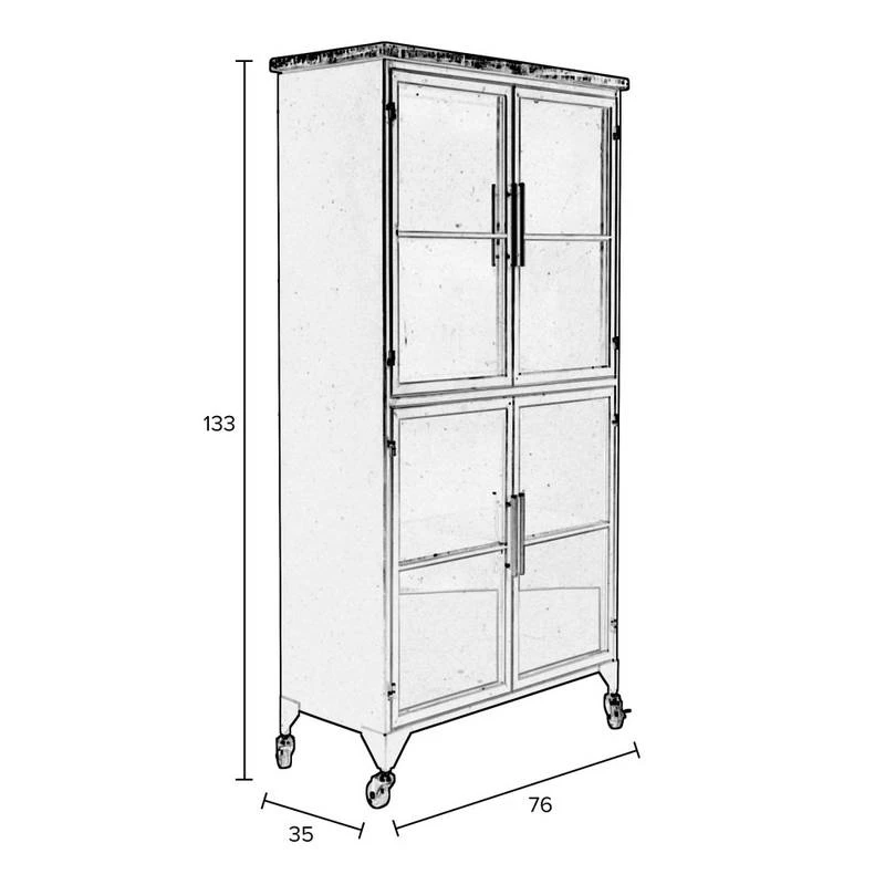 Vitrine En Bois Et Métal 6 Vitrine En Bois Et Métal – Image 4