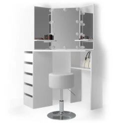 Coiffeuse D'angle Arielle Avec Tabouret -Promos Meubles Boutique ffc42965849f49d9894a78d4f970edbc