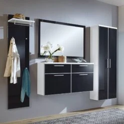 Panneau Porte-manteaux Alavere III -Promos Meubles Boutique garderobenpaneel alavere iii anthrazit weiss 3757648