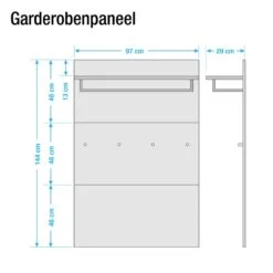 Panneau Porte-manteaux Viveiro I -Promos Meubles Boutique garderobenpaneel repulse weiss 4402228