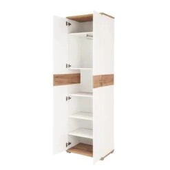 Armoire De Vestibule Nerola -Promos Meubles Boutique garderobenschrank nerola weiss eiche dekor 4245092