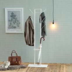 Porte-manteaux Berekua 9 Porte-manteaux Berekua -Promos Meubles Boutique garderobenstaender berekua metall weiss 4237508