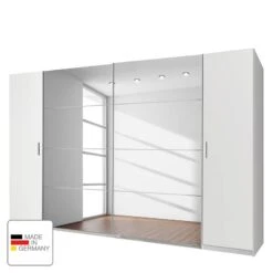 Armoire à Vêtements Lotto III -Promos Meubles Boutique kombischrank lotto iii alpinweiss 270 cm 4 tuerig ohne passepartoutrahmen 4755404