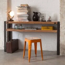 Console MANCHESTER -Promos Meubles Boutique konsole manchester akazie massiv metall 4873560