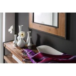 Console MANCHESTER -Promos Meubles Boutique konsole manchester akazie massiv metall 4873572