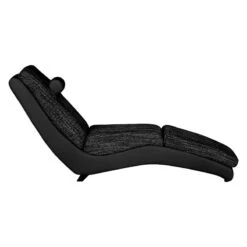 Chaise Longue De Relaxation Carson -Promos Meubles Boutique relaxliege carson kunstleder strukturstoff schwarz 459509